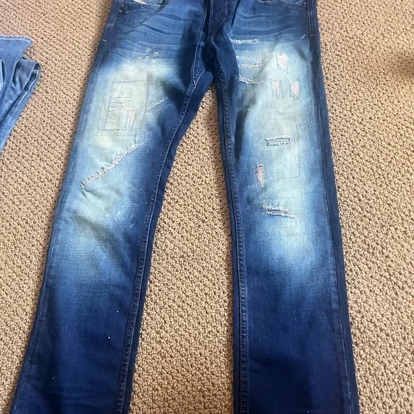 Diesel Blue Distressed Men's Jeans - Picture 4 of 7